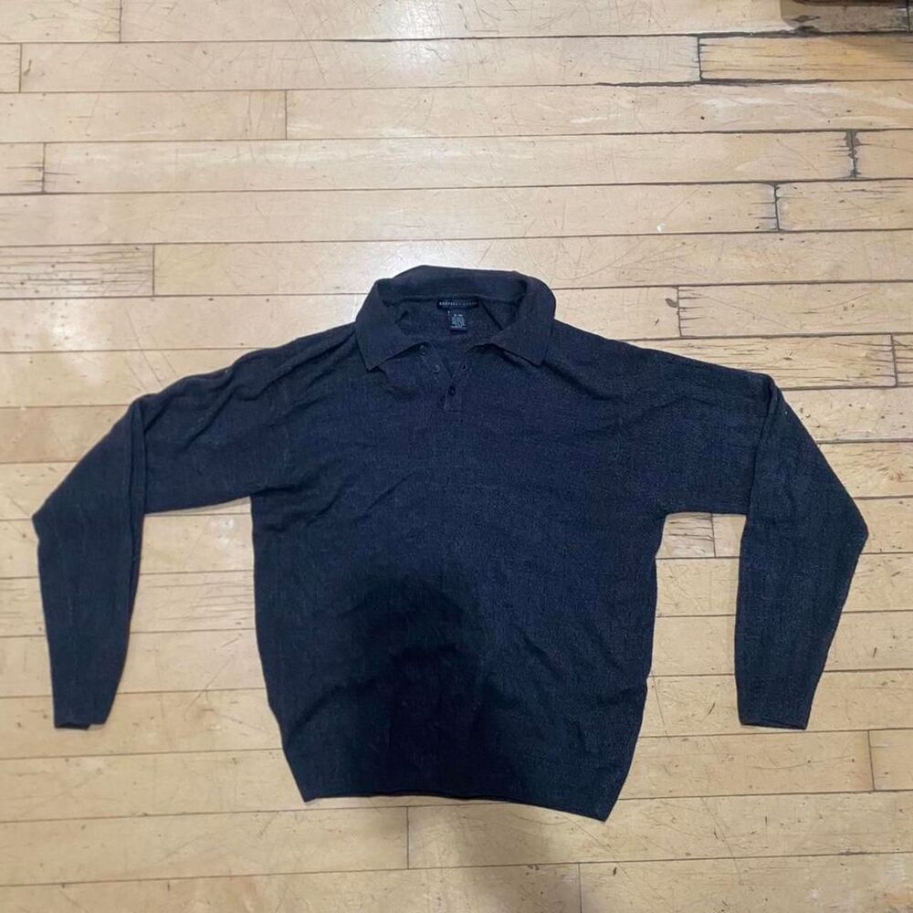 Geoffrey-beene Men's Grey and Black Jumper